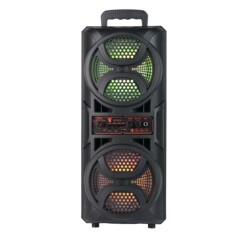 新しいポータブルスクエアダンスデュアル 6.5inch RGB 大音量高品質カード Bluetooth オーディオ工場卸売