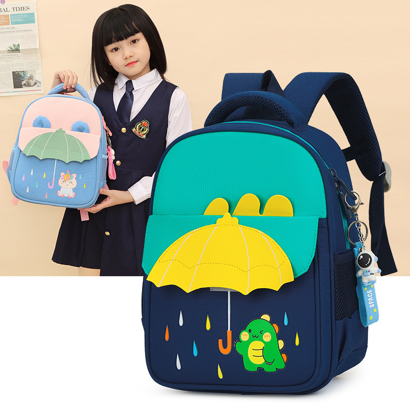 Nuevo paraguas pequeño mochila para niños 3-7 años de edad mochila de Kindergarten reducción de carga de dibujos animados mochila de estudiante de escuela primaria