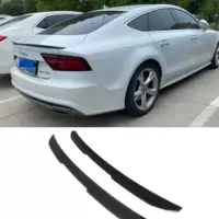 Подходит для новых и старых 122171819 Audi A7RS7 Модифицированная задняя губа из углеродного волокна Вертикальная губа лампы задняя губа спойлер лезвия
