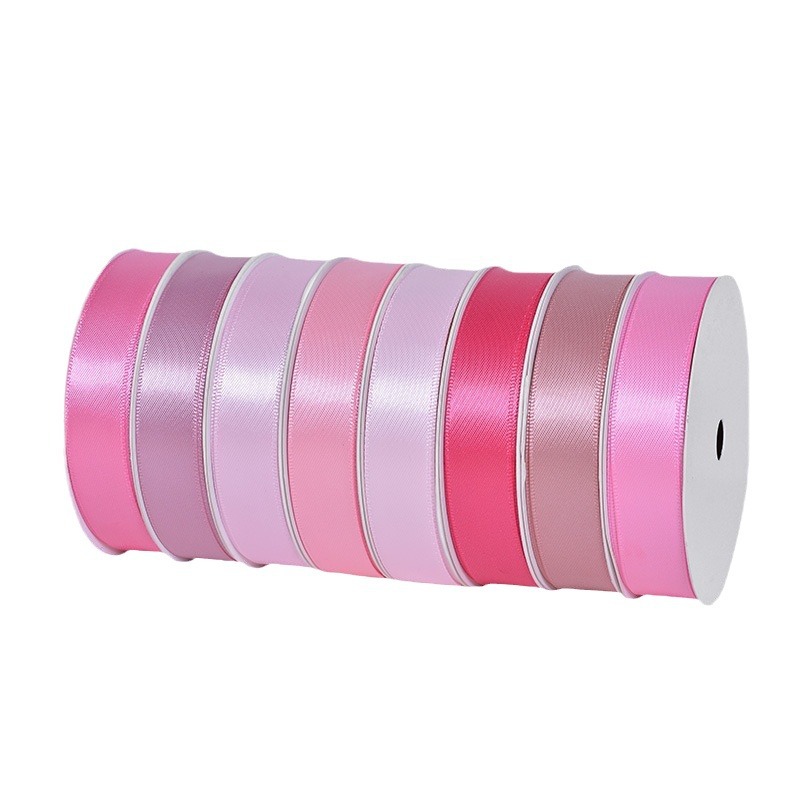 En stock Yao Ming 1. 5cm cinta mate de una sola cara de poliéster arco pastel de flores embalaje de regalo cinta de la boda