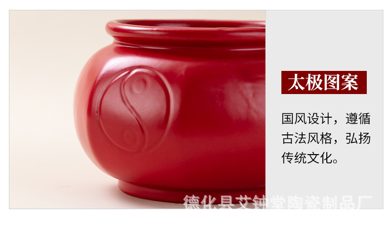 Octagonal Ceramic Warming Cup Fire Cupping Jar Medium Size with Ignition Bowl for TCM Wellness and Spa Use quality and texture