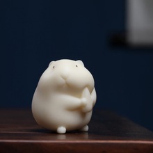 直供象牙果可爱吃货仓鼠手把件卡通动物鼠宝把玩件茶宠文玩