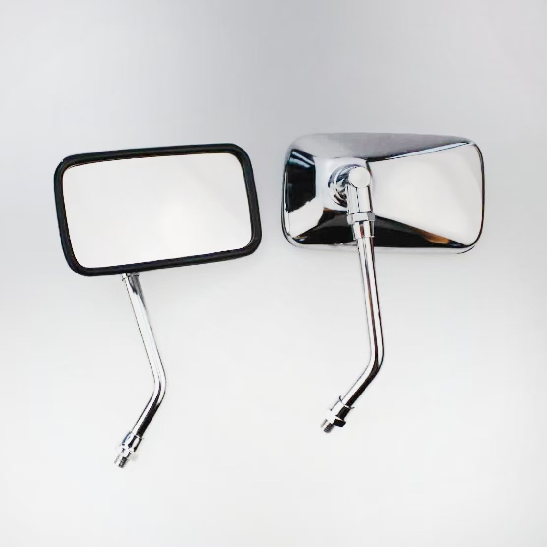 Universal Rearview Mirror Retro Modified Reversing Mirror Storm Prince Motorcycle Electroplated Reflector 10mm