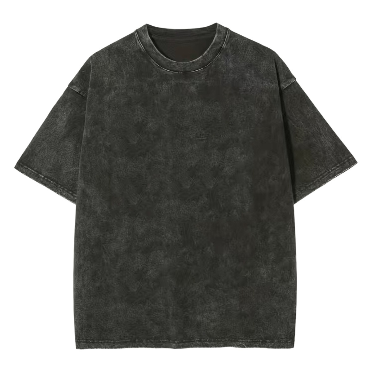 230G de la marca de moda americana de algodón en apenado lavado pesado manga corta hombres y mujeres retro suelta camiseta juvenil