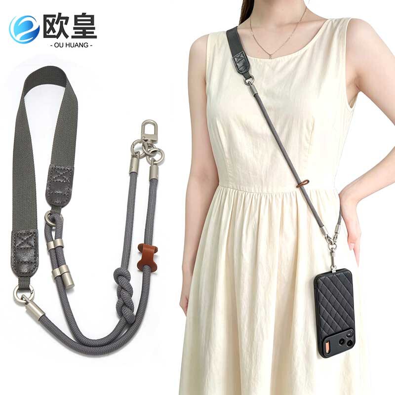 In-Stock Polyester Webbing Crossbody Phone Lanyard, Stress-Relief Outdoor Anti-Loss Phone Case Shoulder Strap, Available in Multiple Colors and Customizable In-Stock Polyester Webbing Crossbody Phone Lanyard, Stress-Relief Outdoor Anti-Loss Phone Case Shoulder Strap, Available in Multiple Colors and Customizable