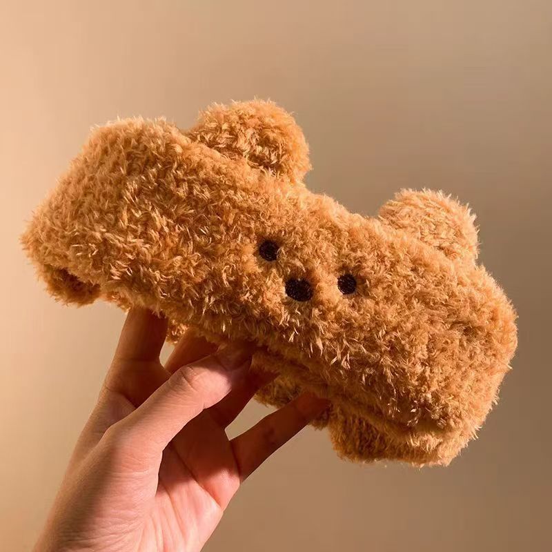 Peluche de felpa, banda para el cabello, banda para el cabello, máscara para mujeres, tocado para el lavado de cara, diadema impermeable y a prueba de humedad, banda para el cabello, accesorios para el cabello