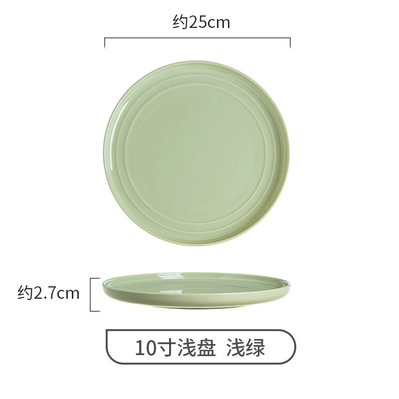 Ceramic Tableware Set, Cream Light-Luxury Design, Assorted Plates, Bowls and Spoons
