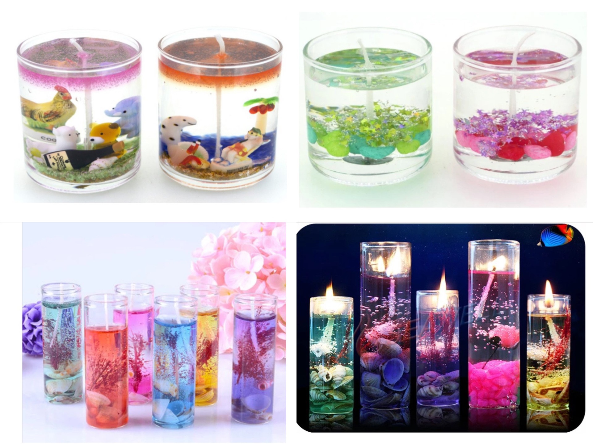 Jelly candle material hard jelly wax transparent jelly wax soy wax children's handmade raw materials smoke-free