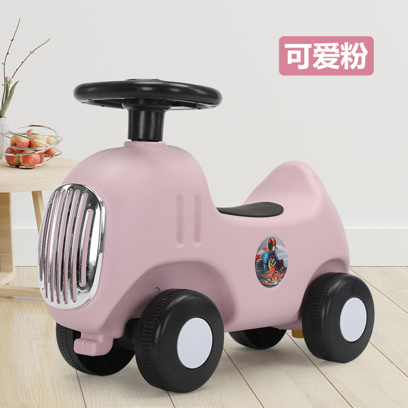 Caballo mecedora de los niños de la manera 1-2 años de edad juguete del bebé del regalo engrosada de plástico con música bebé Trojan caballo mecedora