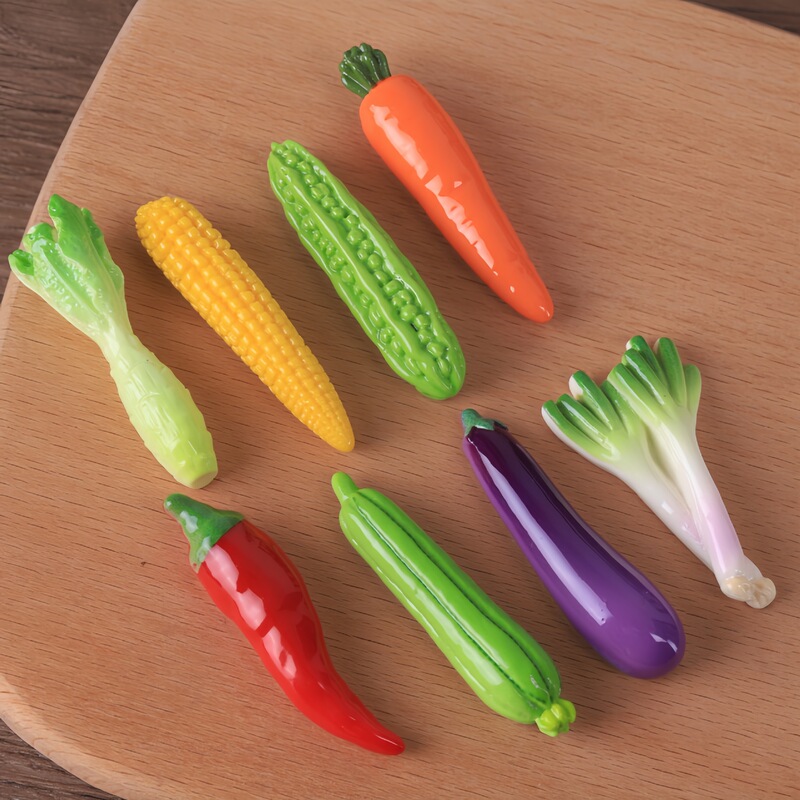 Simulated Food Toys, Vegetables, Peppers, DIY Resin Accessories, Creative Fridge Magnets, Hair Clips, Blind Bags, Handmade Materials Simulated Food Toys, Vegetables, Peppers, DIY Resin Accessories, Creative Fridge Magnets, Hair Clips, Blind Bags, Handmade Materials