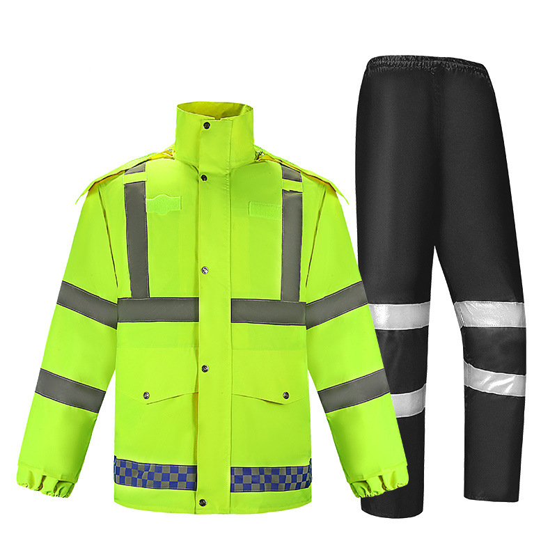 [Anti-Heavy Rain] Double-Layer Split Raincoat for Cycling Delivery Riders, Waterproof Raincoat