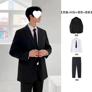 Shengbang Ronghan Edition Small Suit Shengbang Shi Suit suit Male Vocational College Business Full Dress with Wide Temperament
