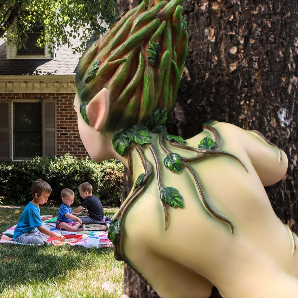   outdoor garden tree Banshee pendant garden tree Vine Banshee resin pendant decorative gift 