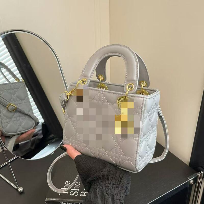 Textured Design - Fei 2026 New Fashion Matte High-End Stitched Shoulder Crossbody Bag for Women, Trendy and Versatile