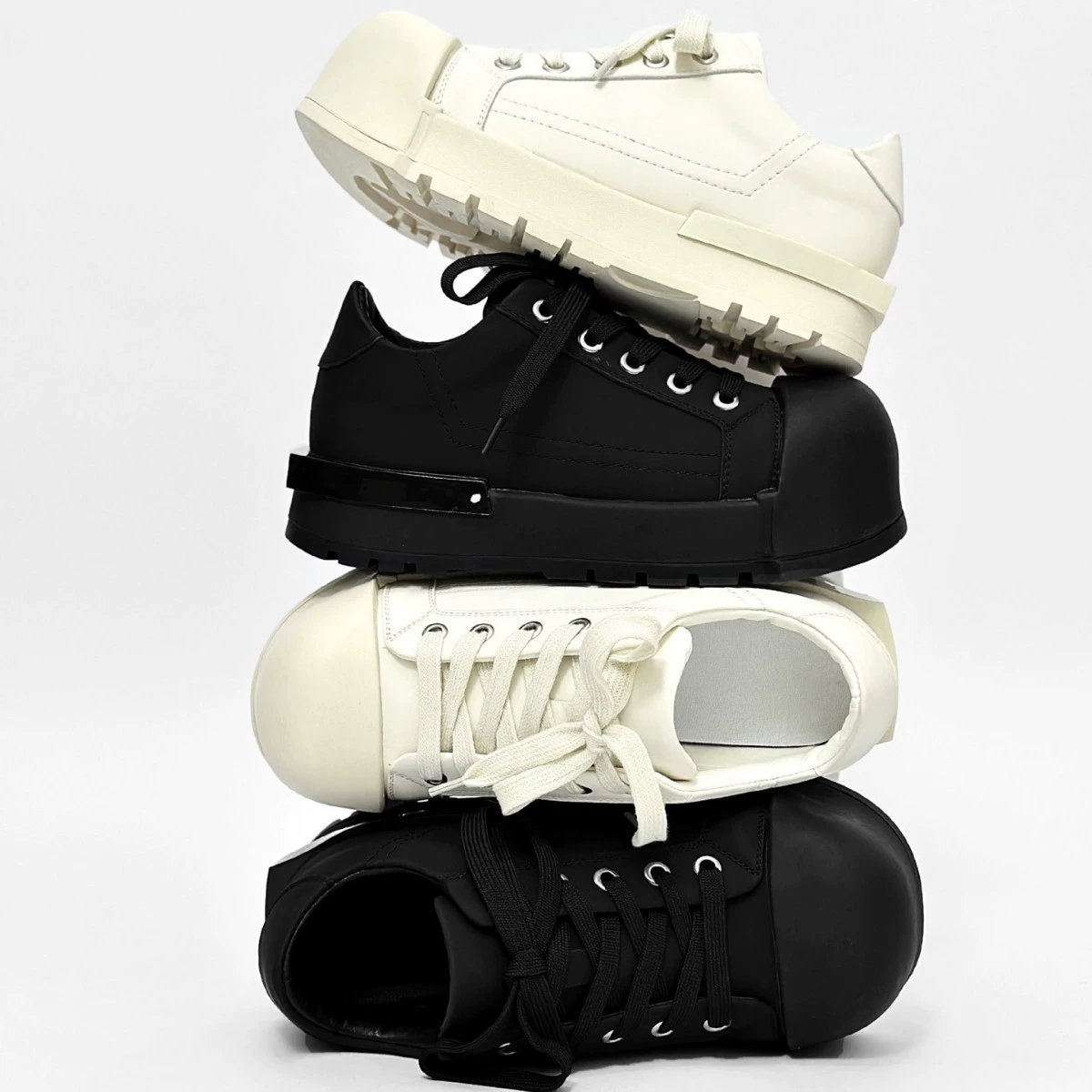 Мужские повседневные нишевые кожаные туфли с толстой подошвы