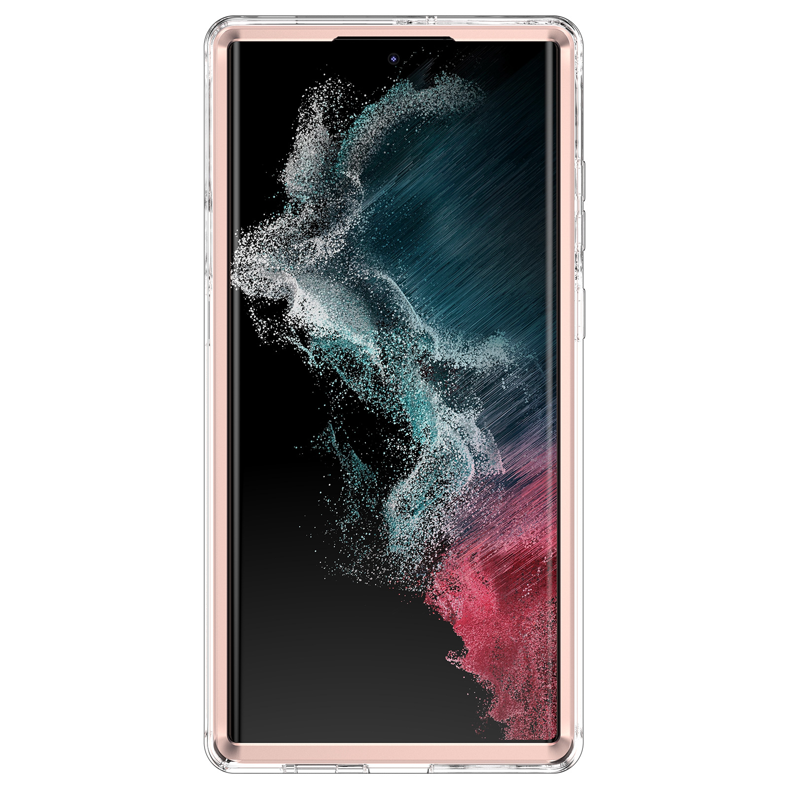 Compatible Samsung S24 Series TPU And PC Two-in-One Shockproof Phone Case S23 Ultra Electroplated Pink Marble_voghion.com