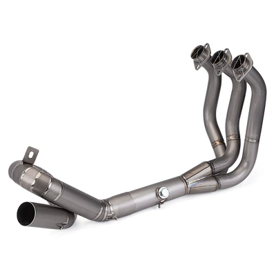Motorcycle exhaust pipe: steel/titanium alloy series front