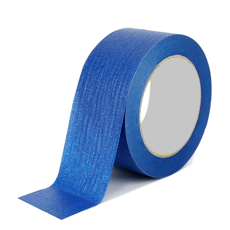 Cinta adhesiva de enmascarar azul resistente a los rayos UV para mayoristas de Amazon/ sitios web independientes/ comercio transfronterizo, cinta adhesiva de enmascarar para pintura en aerosol.