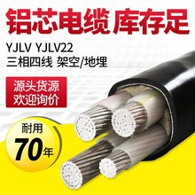 廠家直銷阻燃YJLV鋁芯電纜 工程專用電力電纜 國標鋁芯線纜正品