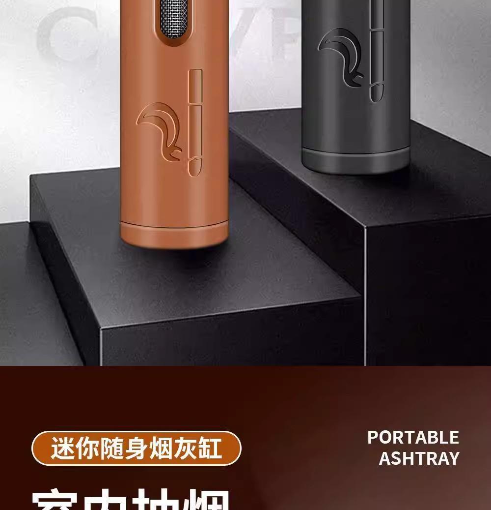 Car Ashtray, Anti-Scalding, Heat-Resistant, Prevents Ash from Falling, Multifunctional, Portable, Anti-Fly Ash, Smoke-Proof Ashtray