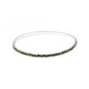 12 Grass and green diamond bracelet (silver plating)