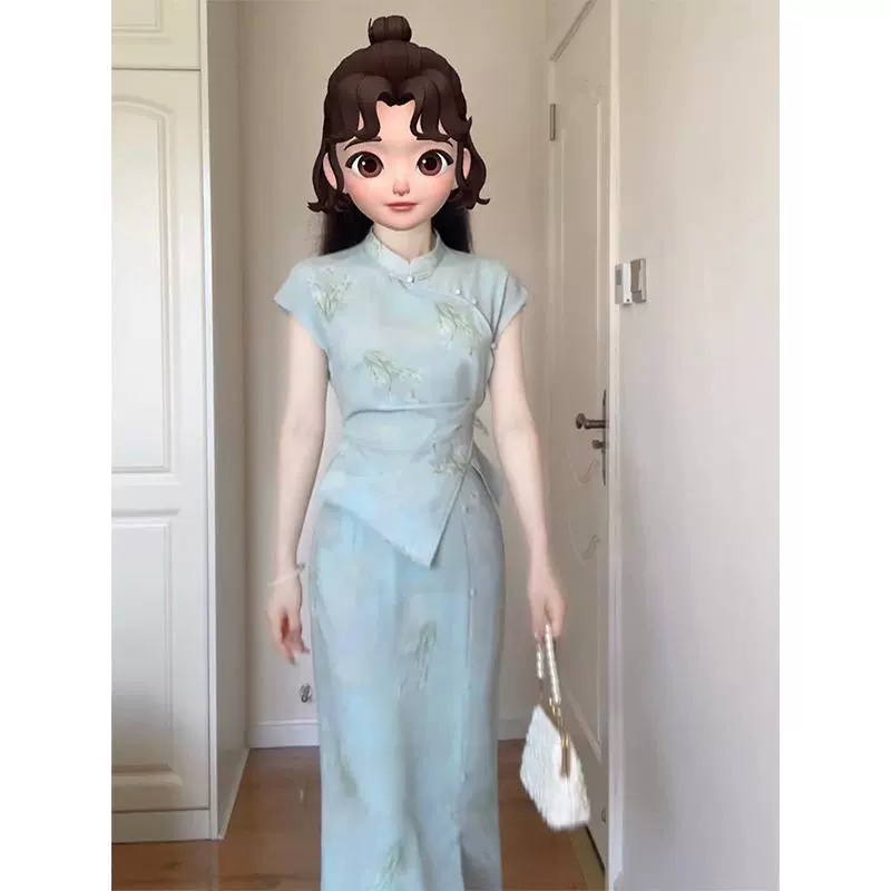 Большой размер толстый мм новый китайский стиль женщины