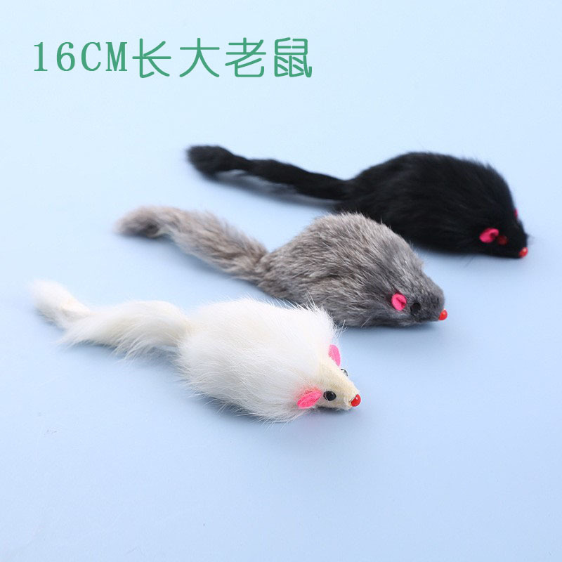 Contains a Squeaky Mouse-Resistant Toy for Cats, Interactive Pet Supplies, Plush Large Mouse That Is Bite-Resistant