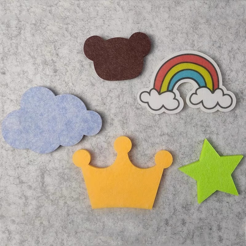 Felt Board Wall Stickers Background Wall Decoration Gift Bag Small Jewelry Self-adhesive Kindergarten School Poster Display Wall Processing Felt Board Wall Stickers Background Wall Decoration Gift Bag Small Jewelry Self-adhesive Kindergarten School Poster Display Wall Processing