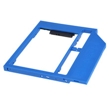 蓝色9.0mm笔记本光驱位SSD硬盘托架SATA3接口可换面板8.9MM