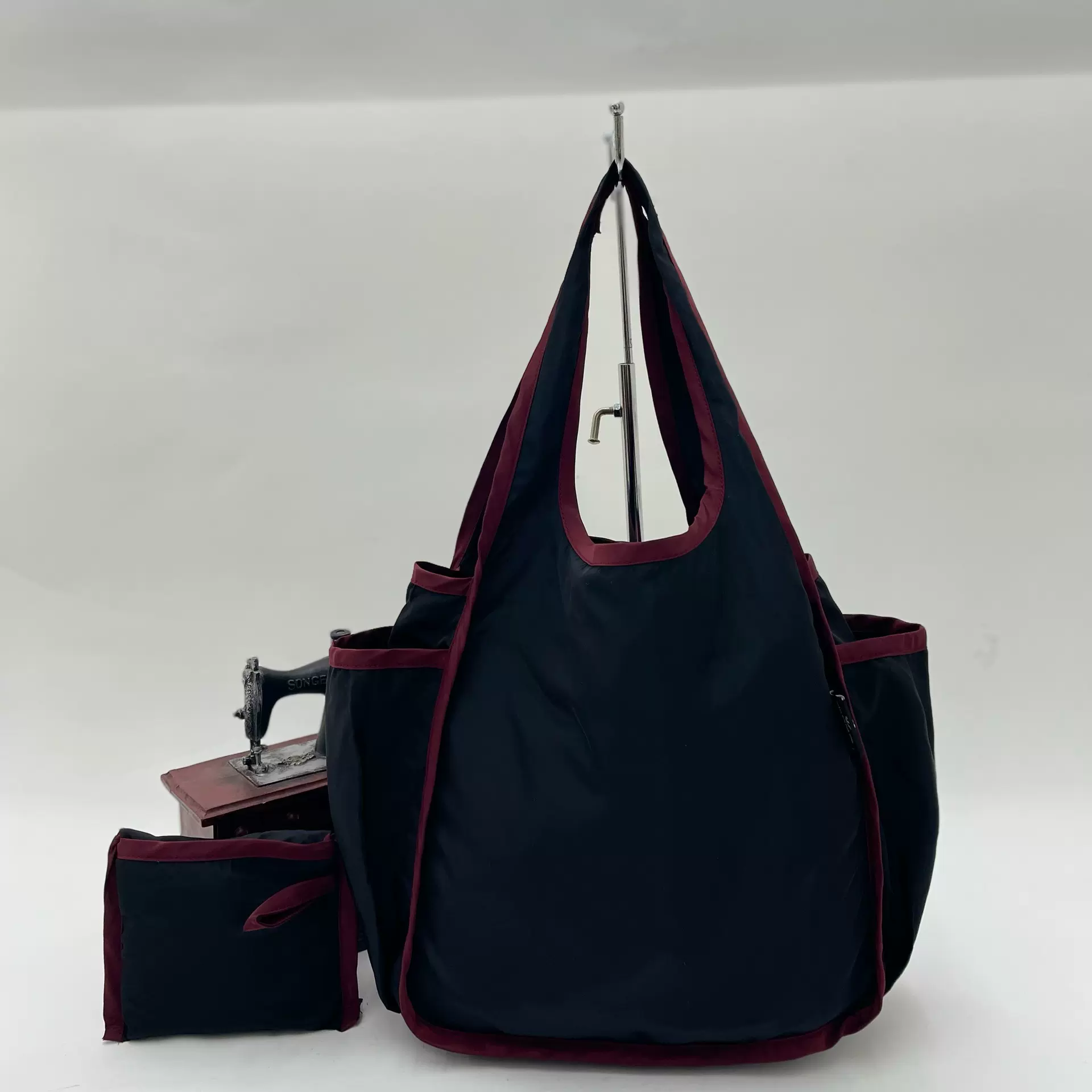 折叠购物袋环保袋可折叠手提袋单肩包超市买菜托特包大容量收纳