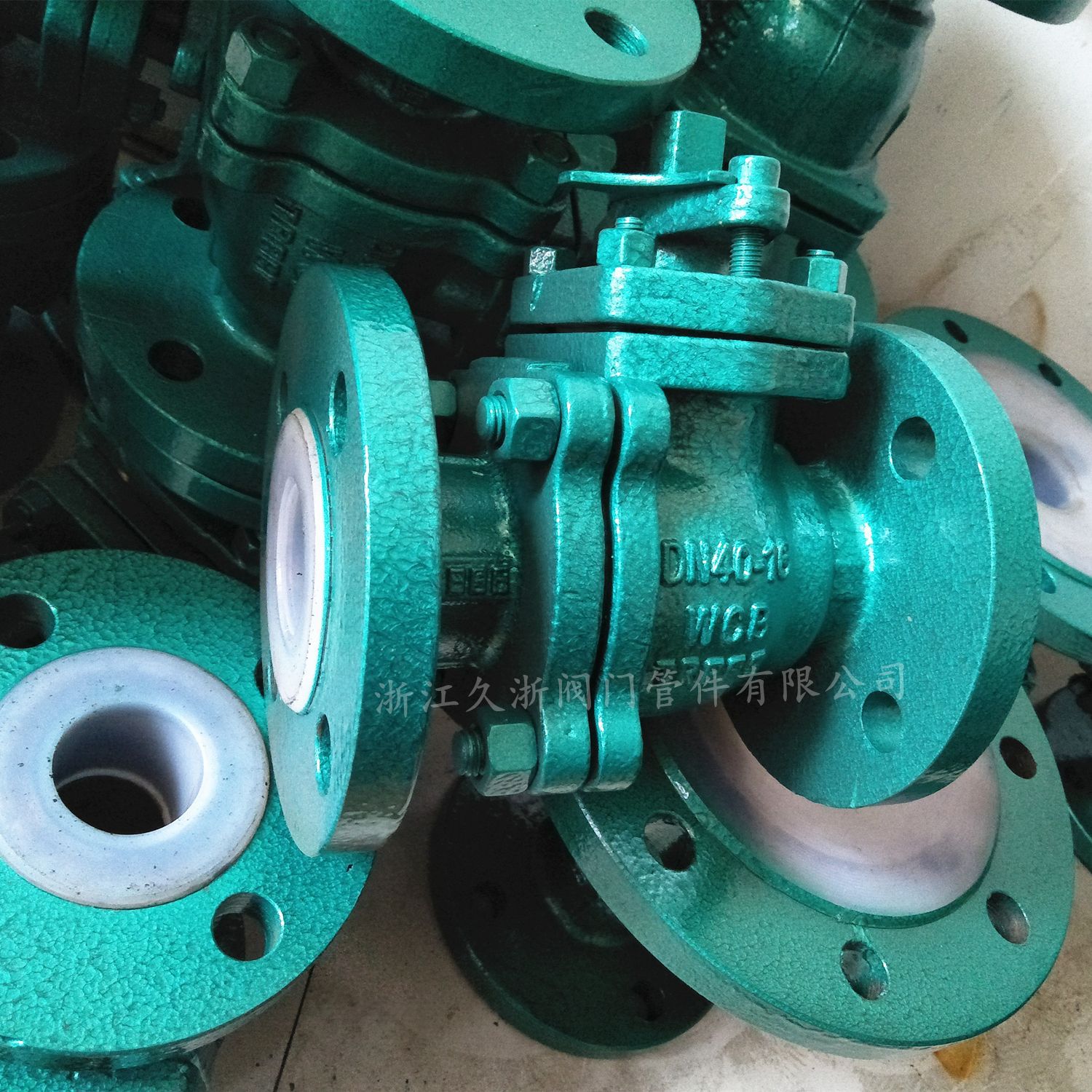 衬氟阀门 Q41F46-16C 衬四氟球阀厂家直销 化工行业防腐专用球阀