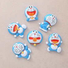 大号哆啦A梦叮当猫 diy手机壳水杯收纳盒冰箱贴装饰材料树脂配件