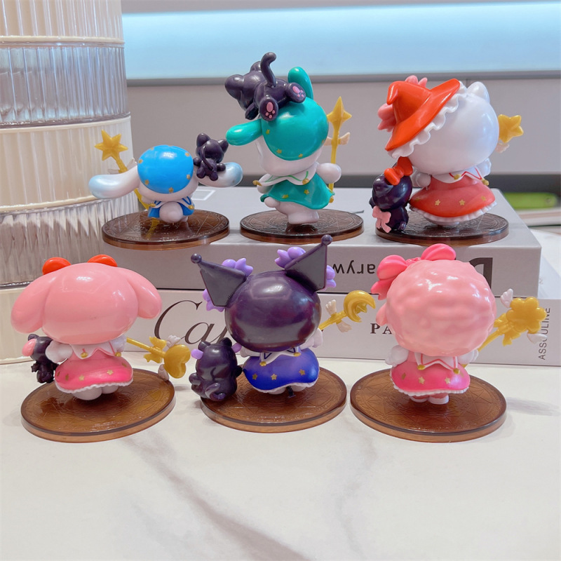 クロミ星月夜パーティーマジシャンシリーズブラインドボックストレンディなハンドメイド人形デスクトップ装飾品誕生日ギフト|undefined