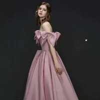 Фуксиевая вечерняя jurk, юбка, элитное платье подружки невесты, коллекция 2022, французский стиль