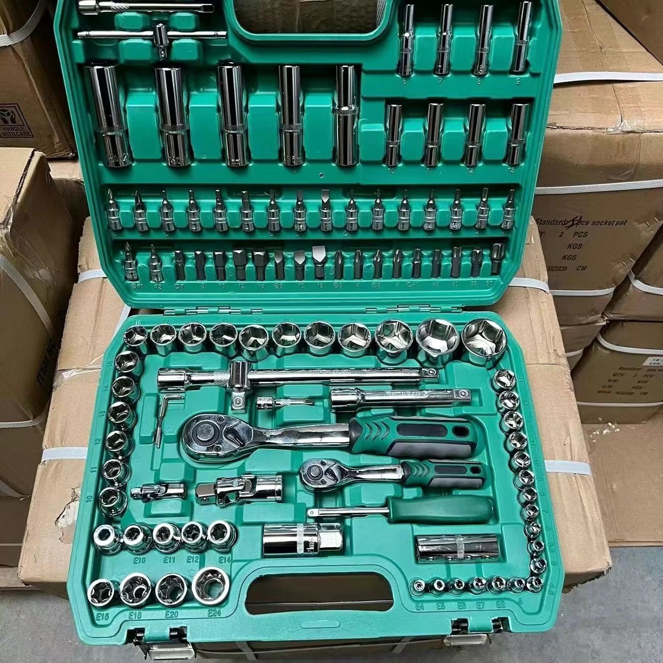 216 conjuntos de herramientas de reparación de automóviles reparación de automóviles llave de manguito conjunto trinquete combinación de llave rápida