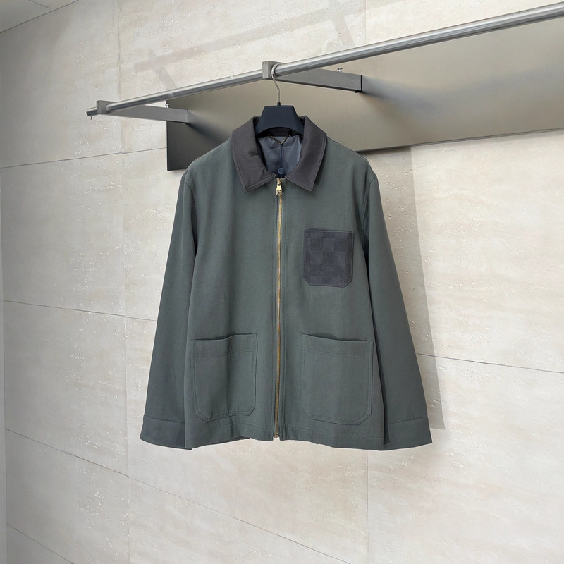 High-Quality Ceiling-Grade 25 Trendy Brand New Style Lv Lightweight Linen Denim Work Jacket for Men High-Quality Ceiling-Grade 25 Trendy Brand New Style Lv Lightweight Linen Denim Work Jacket for Men
