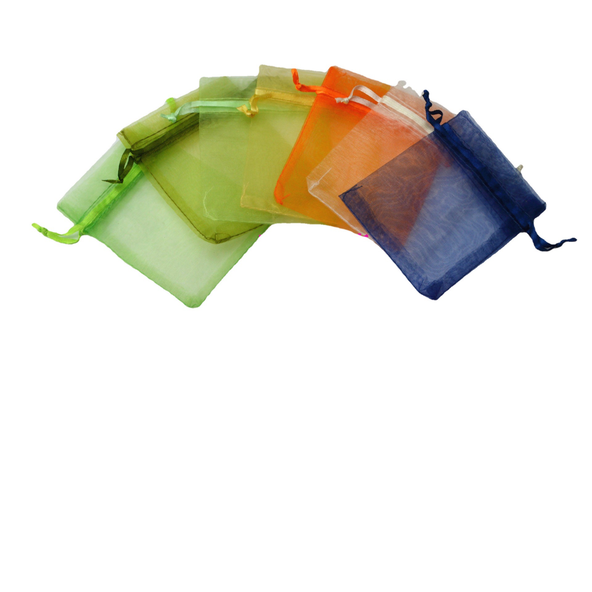 Bolsas de malla de hilo perlado con cordones, bolsas de malla transparentes multicolor para guardar joyas y juguetes, bolsas de malla para embalaje. image 7