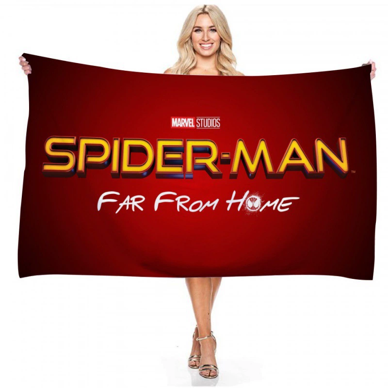 Прямые поставки через границу серия Marvel Spider-Man цифровая печать длинное основание пляжное полотенце полотенце полотенце