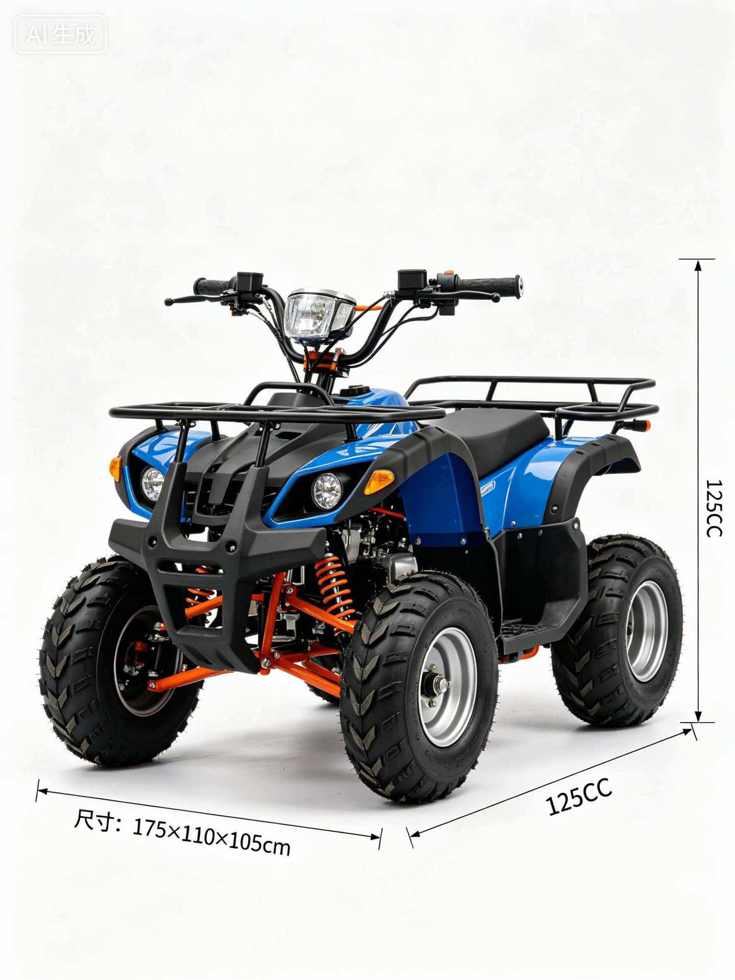 Cross-Border Amazon Atv Beach Vehicle 125Cc/200Cc/800Cc All-Terrain Vehicle Cover Waterproof Sun Protection Dustproof Cover