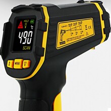 希玛ST490+红外线测温仪工业高精度测温枪水温油温烘焙厨房测量仪