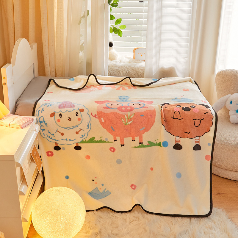 기분좋은 염소와 새끼돼지 100*140cm