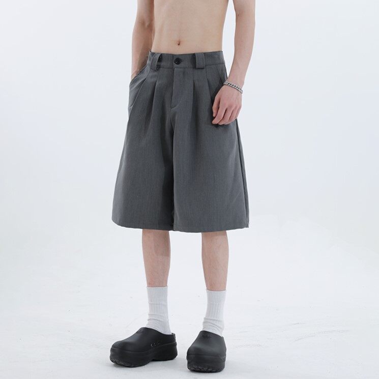 2025新型夏の韓国版ファッション定番ファッションカジュアル半ズボン七分ズボン大サイズ男性半ズボン