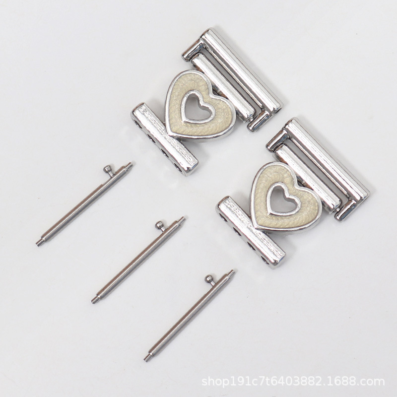 Tình yêu-Bạc / Giao diện 18mm (kèm kim tháo nhanh)