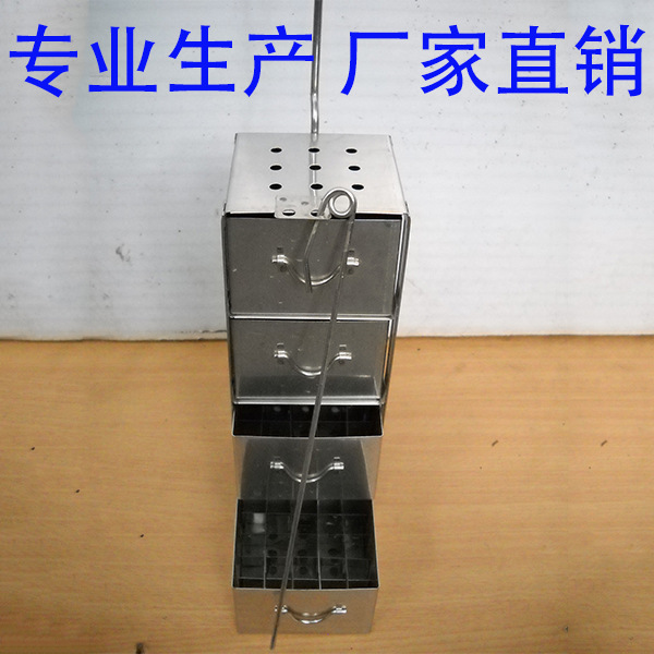 液氮罐 不锈钢提桶 抽屉式 提篮 吊架 冻存架4层 5层 6层 7层