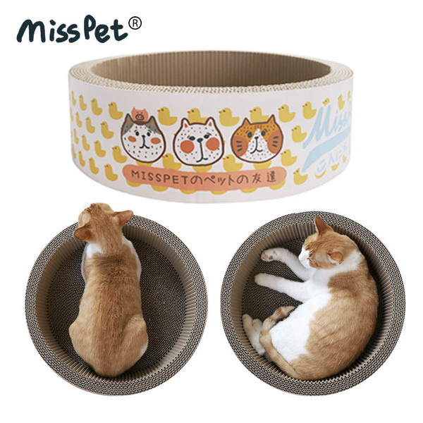MISSPET cartoon cat grabbing bowl -type cat nest cat toy corrugated…