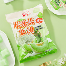 新货进口晶晶果冻哈密瓜口味果冻爽风味果味零食
