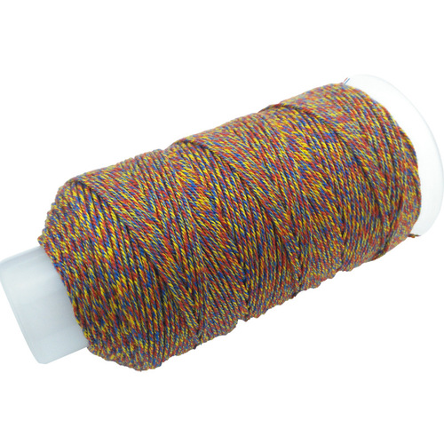 Hand-knotted cotton cord with multi-color gradient yarn DIY handmade bracelet necklace craft Tibetan style braiding cord