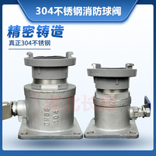 洒水车配件304不锈钢消防车进水专用DN65消防直通球阀开关阀门50