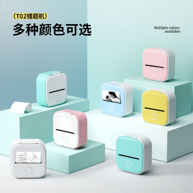 海外版t02家庭用ミスミニポケット携帯bluetoothラベル写真手帳サーマルプリンタ|undefined