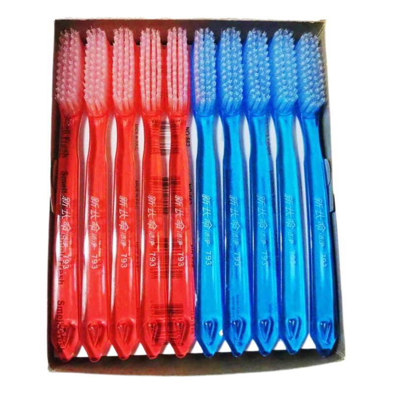 Shanghai new long life clean brand toothbrush 793 extra large head super bristle wide version walnut Wenwan Diamond brush